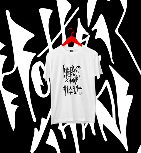 Hotter Than Hell - Illustrated Organic Cotton T-shirt