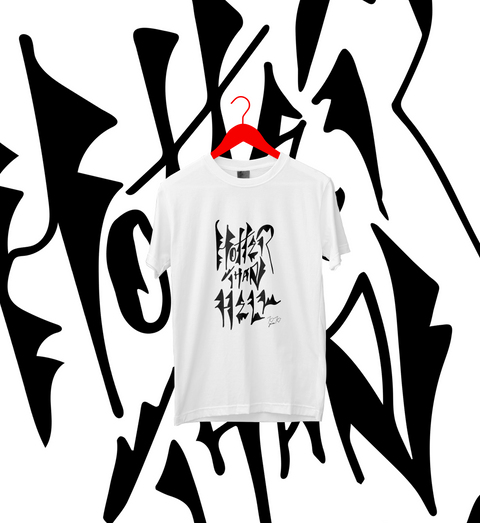 Hotter Than Hell - Illustrated Organic Cotton T-shirt