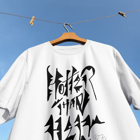 Hotter Than Hell - Illustrated Organic Cotton T-shirt