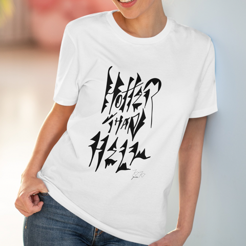 Hotter Than Hell - Illustrated Organic Cotton T-shirt