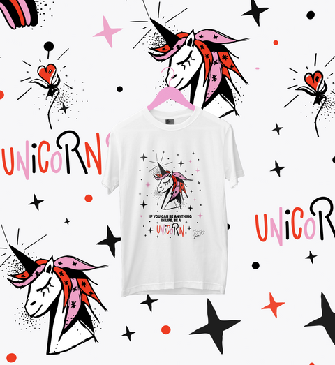 Unicorn Life Goals - Kids Organic T-Shirt