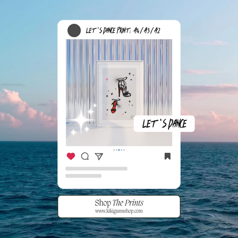 Let's Dance – A4 Art Print - Graphic Illustration by Kiki Gunn