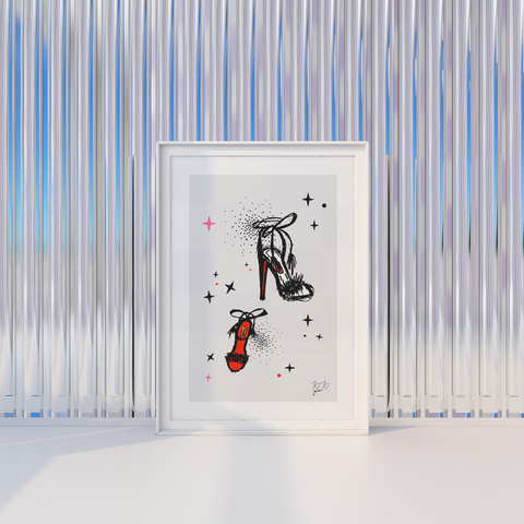 Let's Dance – A4 Art Print - Graphic Illustration by Kiki Gunn