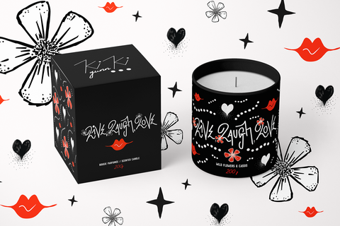 LIVE, LAUGH, LOVE: Luxe Soy Wax Candle.