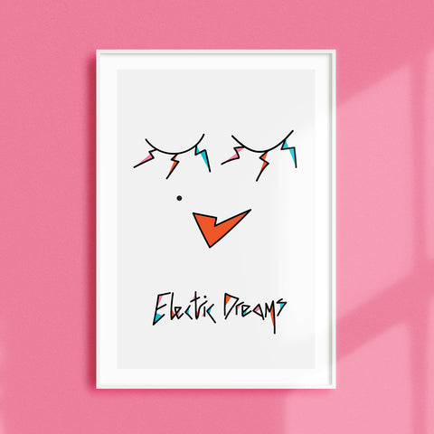 ELECTRIC DREAMS - Luxe Art Print. Home Decor / Wall Decor