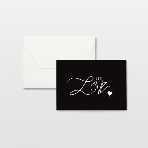 JUST LOVE - Lettering Black