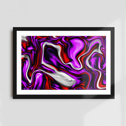 PRINCE - A4 GRAPHIC ART PRINT. Prince / 80s music / Graphic marbling / Original art work