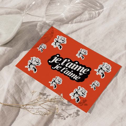 JE T’AIME – Floral Red