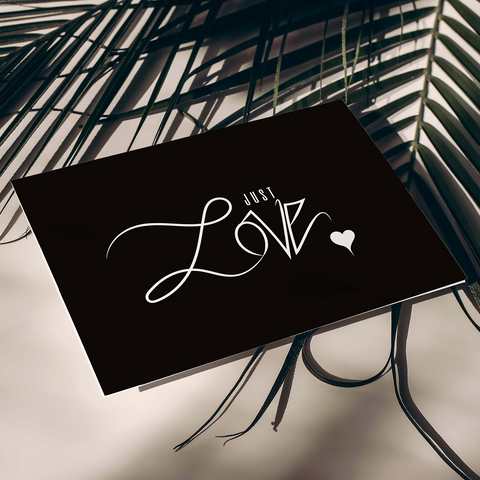 JUST LOVE - Lettering Black