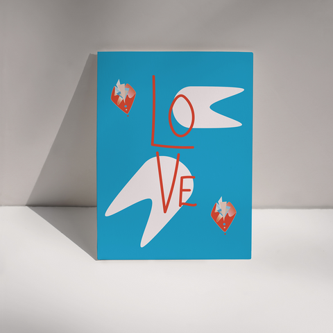LOVE HEARTS – Abstract BLUE