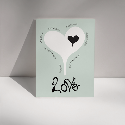 LOVE – GREEN PASTEL