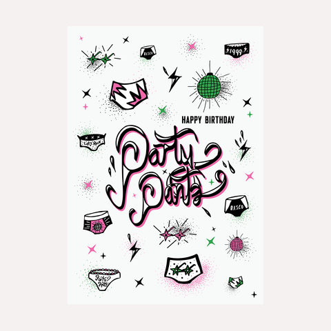 HAPPY BIRTHDAY, PARTY PANTS