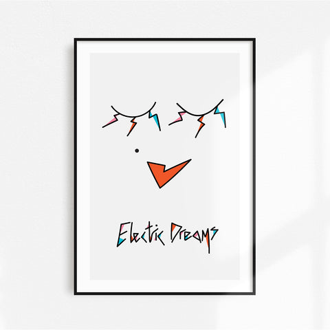 ELECTRIC DREAMS - Luxe Art Print. Home Decor / Wall Decor