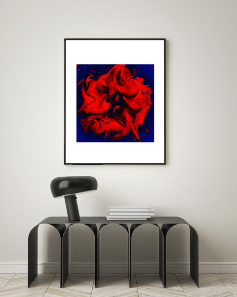 "Velveteen Dream" -  Luxury Art Print. Statement wall decor. Rouge