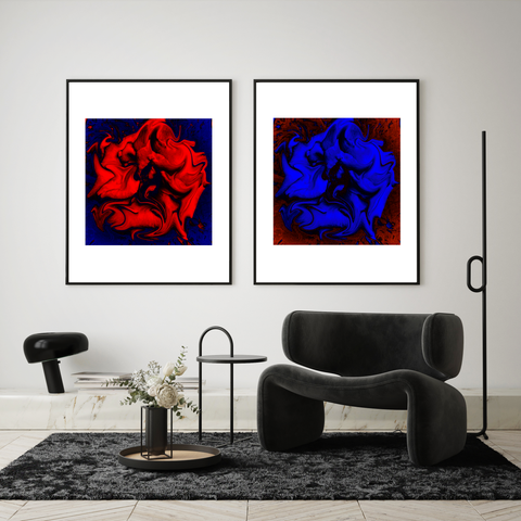 "Velveteen Dream" -  Luxury Art Print. Statement wall decor. Rouge