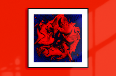 "Velveteen Dream" -  Luxury Art Print. Statement wall decor. Rouge