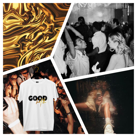 The "GOOD LIFE" - Graphic Premium T-shirt - White - Standard fit