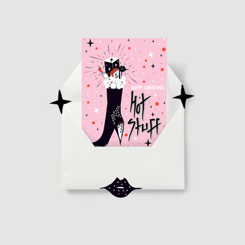 JOYEUX NOËL, TOUT EST CHAUD : LOT DE 6 CARTES DE VŒUX