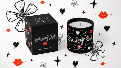LIVE, LAUGH, LOVE: Luxe Soy Wax Candle.