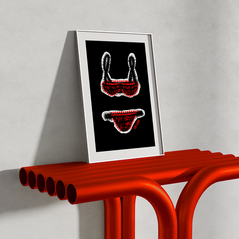 Nocturnal Animals - A4 Illustrated Graphic Art Print.