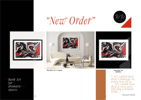 NEW ORDER - Graphic Art Print - A3 / A2 - EU / FR PRINT
