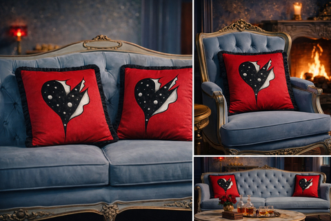 Romantic - Velour Accent Cushion