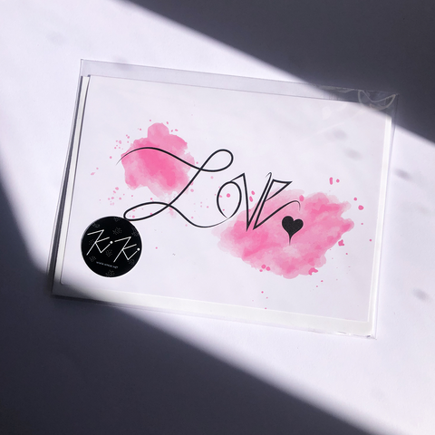 LOVE - Pink Script