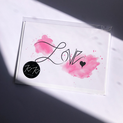 AMOUR - Écriture rose
