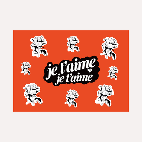 JE T’AIME – Floral Red