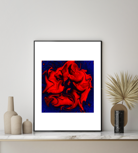 "Velveteen Dream" -  Luxury Art Print. Statement wall decor. Rouge