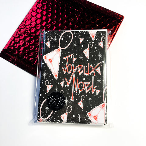 "Joyeux Noel" - Diamants - Pack de cartes de Noël - x6
