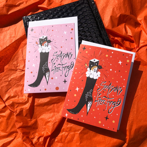 Joyeuses fêtes – Lot de cartes de Noël – x 6