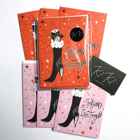 Season's Greetings - Christmas Card Pack - x 6