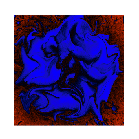 "Velveteen Dream" - Luxury Art Print. Statement wall decor. Bleu.